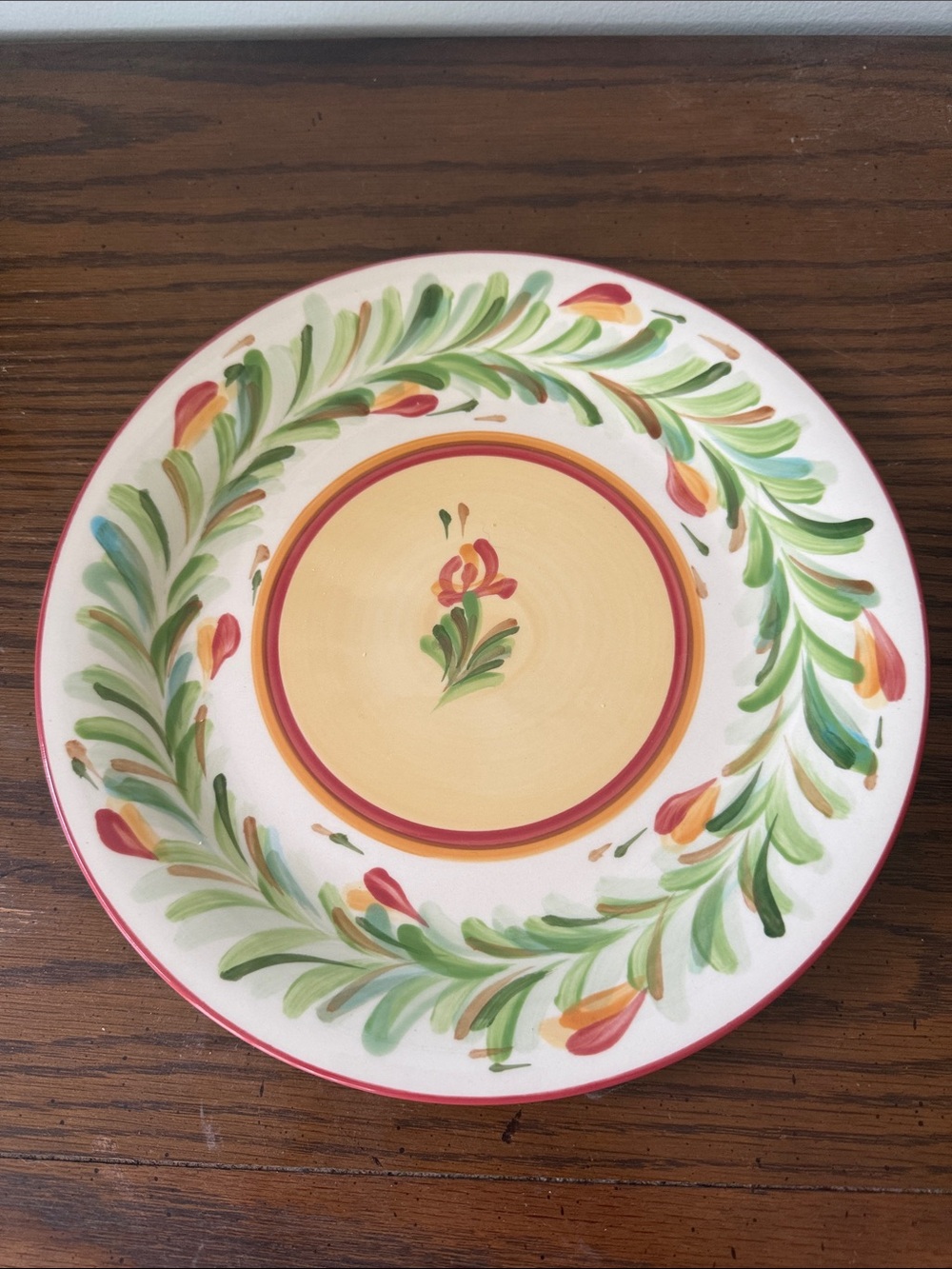 Gail Pittman Pottery Southern Living Sienna Dinner Plate Handpainted
